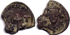 монета Византия Констант 1/2 фоллиса монета Византия Констант 1/2 фоллиса