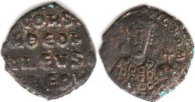 монета Византия Константин VII фоллис монета Византия Константин VII фоллис