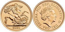 UK pièce 1/2 sovereign 2020