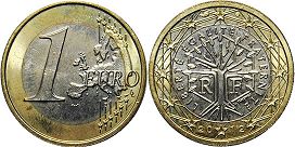 pièce France 1 euro 2012