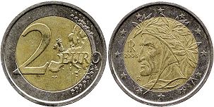 pièce Italie 2 euro 2008