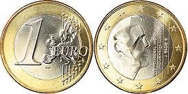 pièce Pays-Bas 1 euro 2016