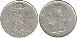 pièce Belgique 1 franc 1950