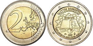 pièce Belgique 2 euro 2007