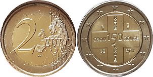 pièce Belgique 2 euro 2014