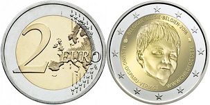 pièce Belgique 2 euro 2016