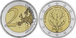 pièce Belgique 2 euro 2020