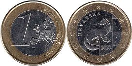 pièce de monnaie Croatie 1 euro 2023