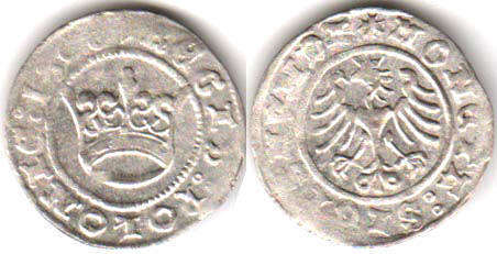 монета Польша полугрош 1506