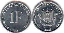 piece Burundi 1franc