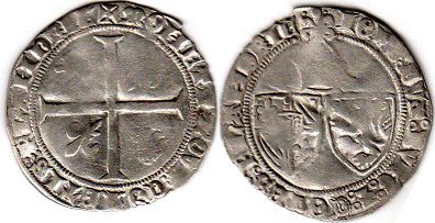 pièce de monnaie Flanders Double gros pas de date (1409)