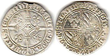 pièce de monnaie Flanders Double gros pas de date (1419-1467)