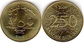 piece Lebanon 250 livres 2009