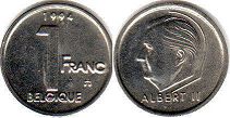 pièce Belgique 1 franc 1994