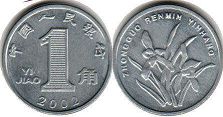 pièce chinese 1 jiao 2002