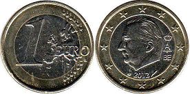 pièce Belgique 1 euro 2012