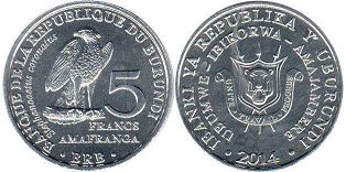 piece Burundi 5 francs