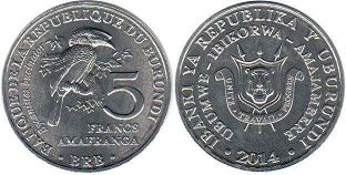 piece Burundi 5 francs