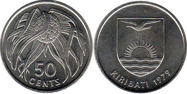 монета Кирибати 50 центов 1979 монета Кирибати 50 центов 1979