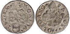 piece Zug shilling 16 siècle