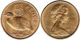 монета Гамбия 3 пенса 1966 монета Гамбия 3 пенса 1966