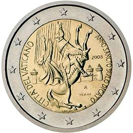 moneta 2 euro 2008 Vaticano moneta 2 euro 2008 Vaticano