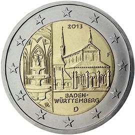 монета 2 евро 2013 Германия монета 2 евро 2013 Германия