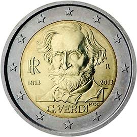 монета 2 евро 2013 Italy_Verdi монета 2 евро 2013 Italy_Verdi