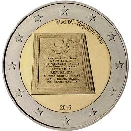 moneta 2 euro 2015 Malta_Republic1974 moneta 2 euro 2015 Malta_Republic1974