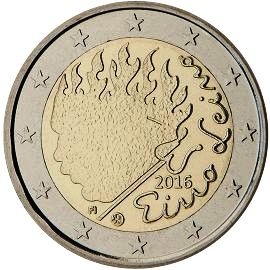 moneta 2 euro 2016 finland_leino moneta 2 euro 2016 finland_leino