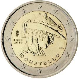 moneta 2 euro 2016 italy_donatello_270 moneta 2 euro 2016 italy_donatello_270