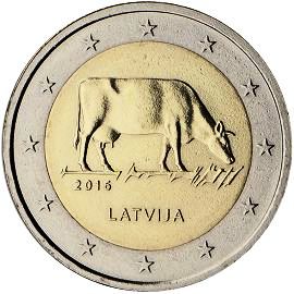 moneta 2 euro 2016 latvia_agriculture moneta 2 euro 2016 latvia_agriculture