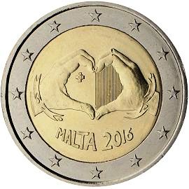 moneta 2 euro 2016 malta_solidarity moneta 2 euro 2016 malta_solidarity
