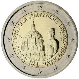 moneta 2 euro 2016 vatican_guard moneta 2 euro 2016 vatican_guard