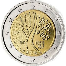 moneta 2 euro 2017 Estonia_Independence moneta 2 euro 2017 Estonia_Independence