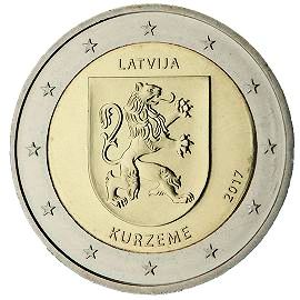 moneta 2 euro 2017 Lettonia_Kurzeme moneta 2 euro 2017 Lettonia_Kurzeme