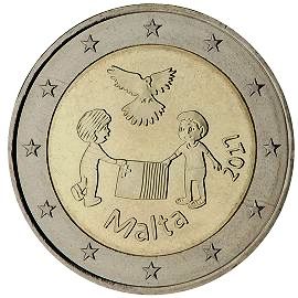 moneta 2 euro 2017 Malta_Solidarity moneta 2 euro 2017 Malta_Solidarity
