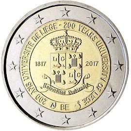 moneta 2 euro 2017 belgium_liege moneta 2 euro 2017 belgium_liege