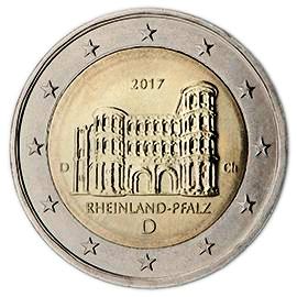 moneta 2 euro 2017 germany_rhineland moneta 2 euro 2017 germany_rhineland
