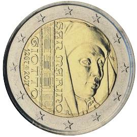 moneta 2 euro 2017 san_marino_giotto moneta 2 euro 2017 san_marino_giotto