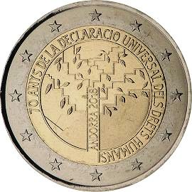 moneta 2 euro 2018 andorra_70yrs_declhumrights