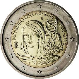 moneta 2 euro 2018 italy_health
