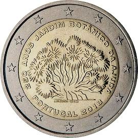 moneta 2 euro 2018 portugal_botangarden
