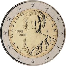 moneta 2 euro 2018 sanmarino_bernini
