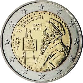 moneta 2 euro 2019 450anniv_PieterBreugeltheelder moneta 2 euro 2019 450anniv_PieterBreugeltheelder