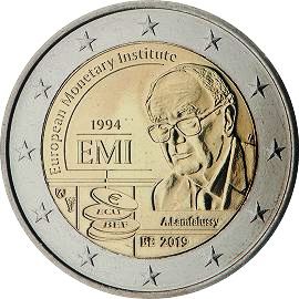 moneta 2 euro 2019 belgium_25anniv_EMI moneta 2 euro 2019 belgium_25anniv_EMI