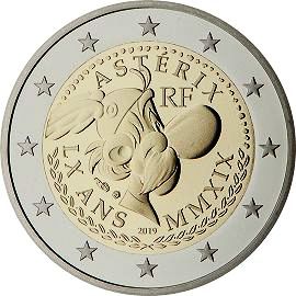 moneta 2 euro 2019 fr_60annivAsterix moneta 2 euro 2019 fr_60annivAsterix