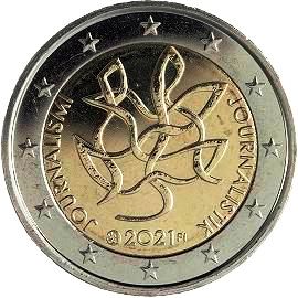 moneta 2 euro 2021 fi_finnish_democracy moneta 2 euro 2021 fi_finnish_democracy