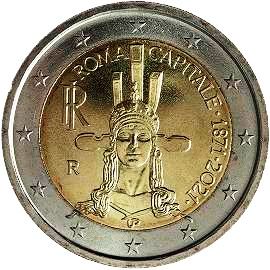 moneta 2 euro 2021 it_150_rome_capital moneta 2 euro 2021 it_150_rome_capital