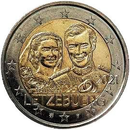 moneta 2 euro 2021 lu_mariage_duke_henry moneta 2 euro 2021 lu_mariage_duke_henry